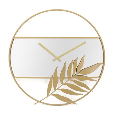 Cambridge Clock In A Mirror Wall Clock
 60X60X4Cm Gold